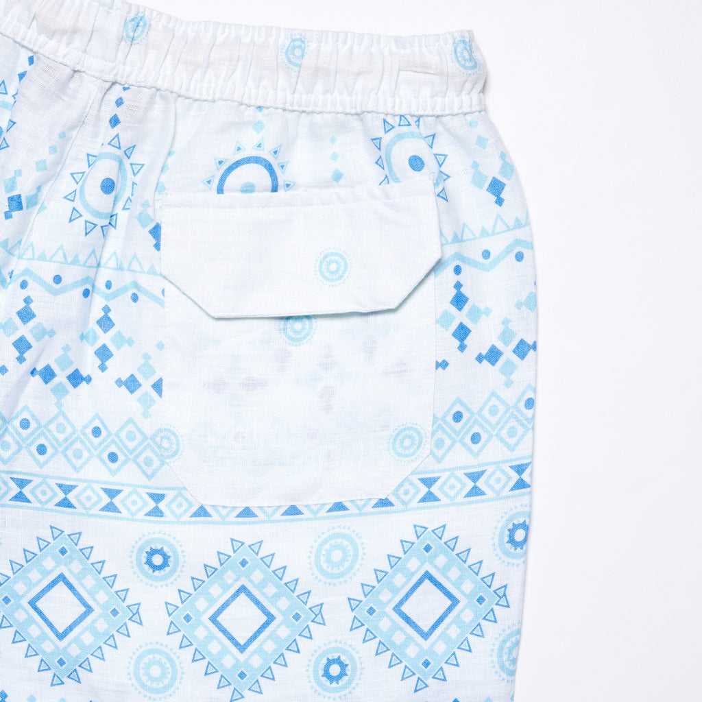Blue Heat Short Sleeve Shirt + Shorts Matching Set Sets Eight-X
