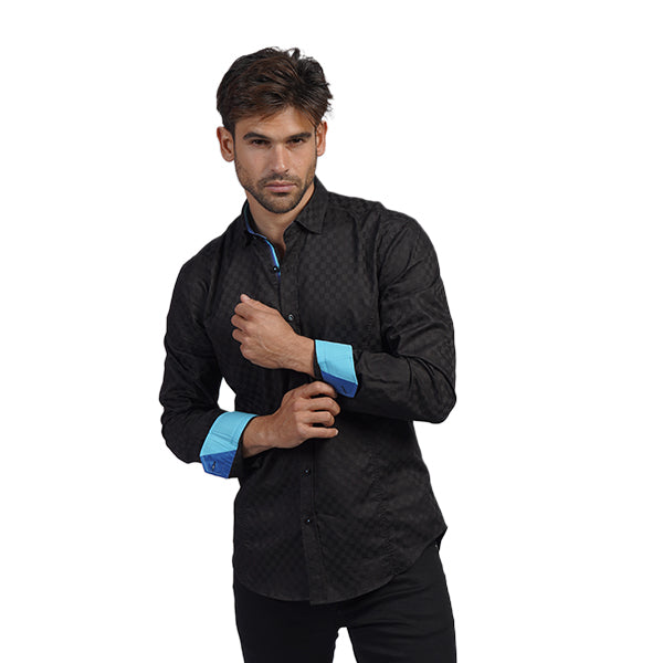 Monochrome King PM Edition Button Down Shirt Short Sleeve Shirts Eight-X BLACK S
