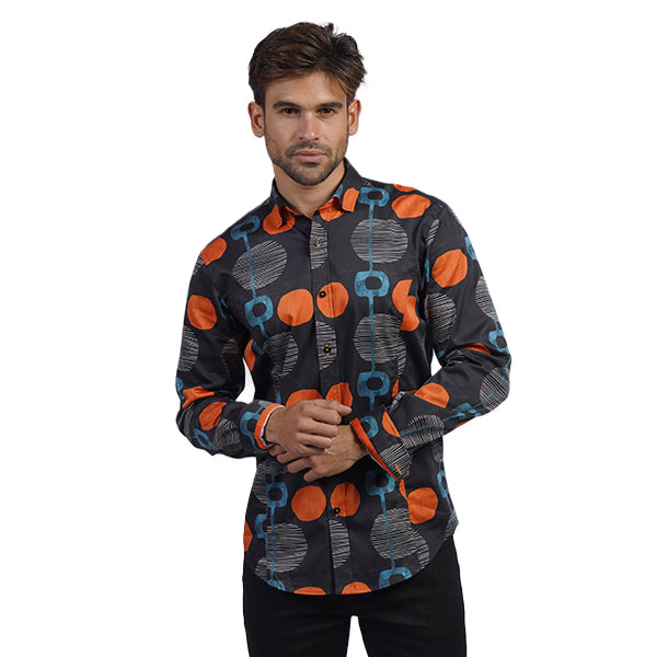 Abstract Century PM Edition Button Down Shirt Short Sleeve Shirts Eight-X