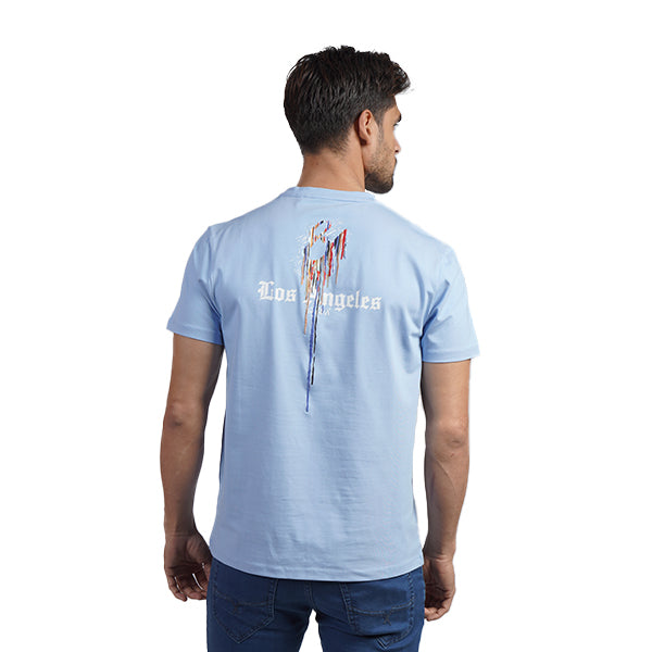 Contents Under Pressure Graphic T-Shirt - Light Blue T-Shirts Eight-X