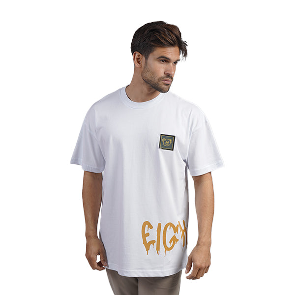 Bear Tag Graphic T-Shirt - White T-Shirts Eight-X WHITE S