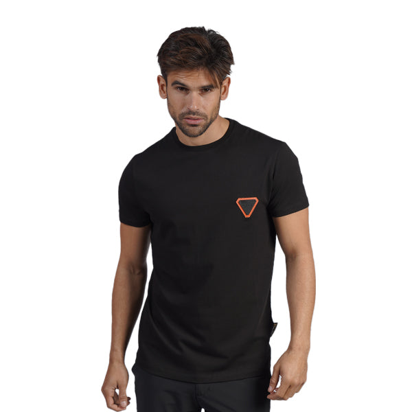 Yield Graphic T-Shirt - Black/Orange T-Shirts Eight-X BLACK S