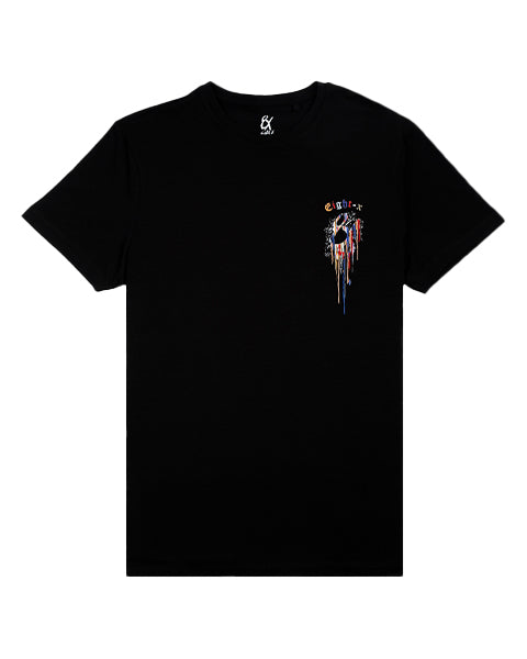 Contents Under Pressure Graphic T-Shirt - Black T-Shirts Eight-X