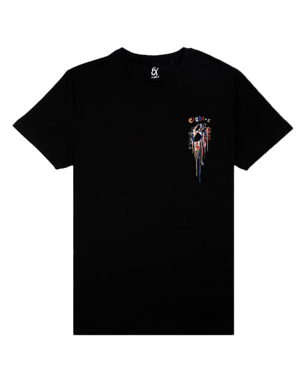 Contents Under Pressure Graphic T-Shirt - Black T-Shirts Eight-X