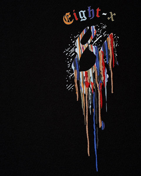 Contents Under Pressure Graphic T-Shirt - Black T-Shirts Eight-X