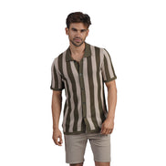 Beachside Crochet Button Up Shirt - Desert Moss Button Down Shirts Eight-X