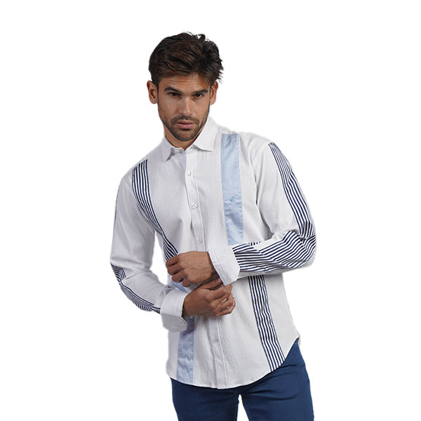 Upright Stripes Button Up Shirt Button Down Shirts Eight-X