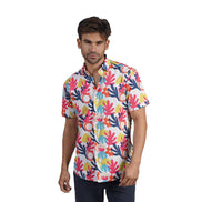 Friendly Palms Short Sleeve Button Up Shirt Short Sleeve Shirts Eight-X
