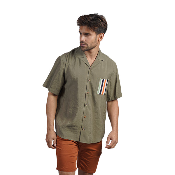 Lucky Pocket Short Sleeve Button Up Shirt Short Sleeve Shirts Eight-X