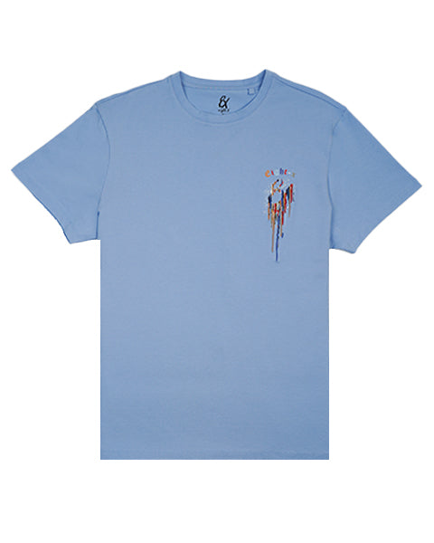 Contents Under Pressure Graphic T-Shirt - Light Blue T-Shirts Eight-X