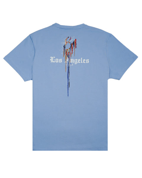Contents Under Pressure Graphic T-Shirt - Light Blue T-Shirts Eight-X