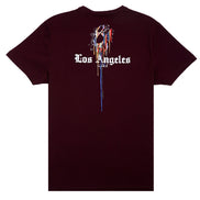 Contents Under Pressure Graphic T-Shirt - Burgundy T-Shirts Eight-X