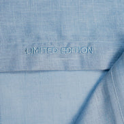 100% Linen Button Long Sleeve Button Down Shirt - Light Blue Eight-X