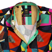 Abstract Canvas PM Edition Button Down Shirt Short Sleeve Shirts Eight-X