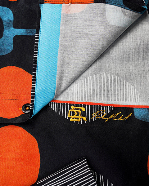 Abstract Century PM Edition Button Down Shirt Short Sleeve Shirts Eight-X