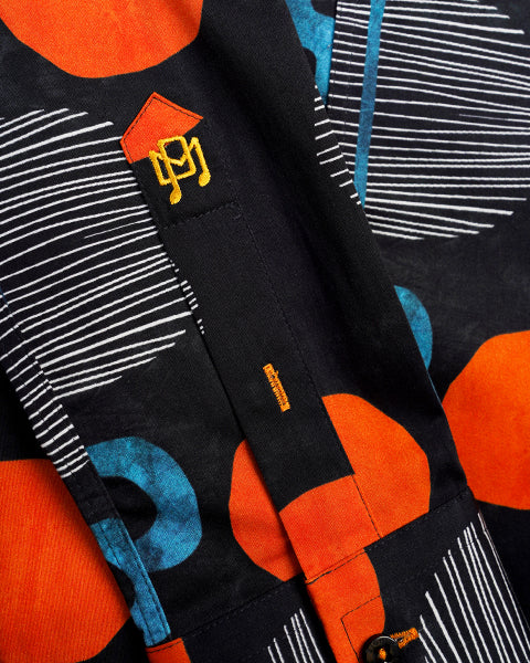 Abstract Century PM Edition Button Down Shirt Short Sleeve Shirts Eight-X