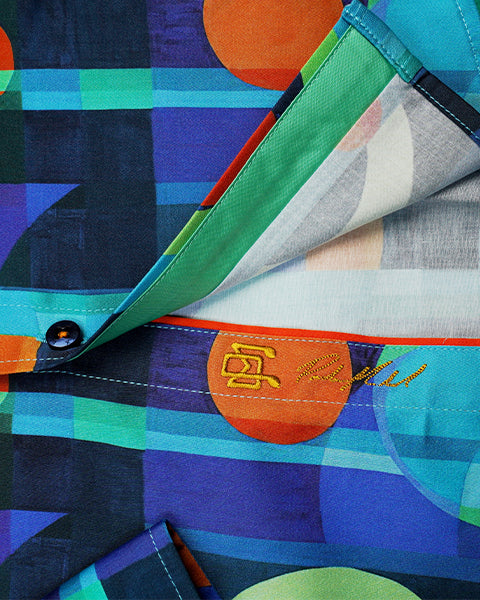 Cosmic Funk PM Edition Button Down Shirt Short Sleeve Shirts Eight-X