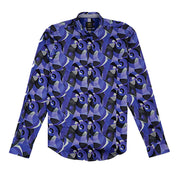 Indigo Fracture PM Edition Button Down Shirt Short Sleeve Shirts Eight-X
