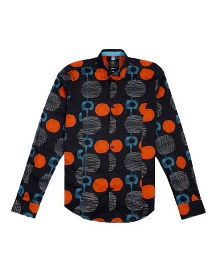 Abstract Century PM Edition Button Down Shirt Short Sleeve Shirts Eight-X