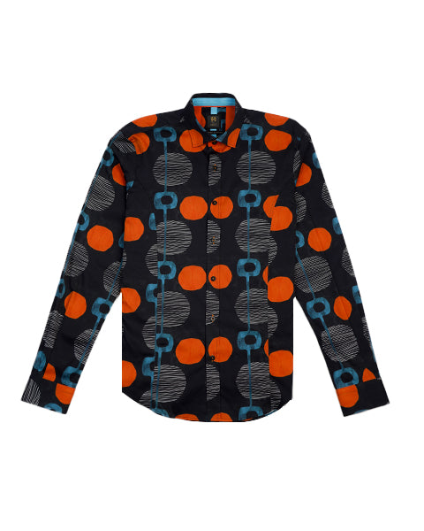 Abstract Century PM Edition Button Down Shirt Short Sleeve Shirts Eight-X
