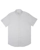 Classic Linen Short Sleeve Button Down Shirt - White Eight-X