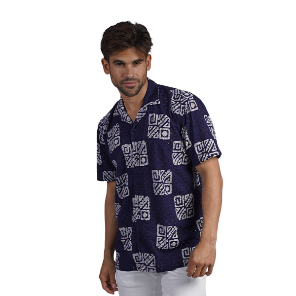 Wayfinder Button Up Short Sleeve Short Sleeve Shirts Eight-X NAVY S