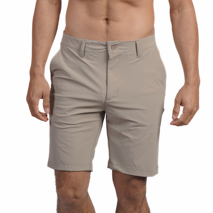 Fairway Performance Shorts - Beige Shorts Eight-X