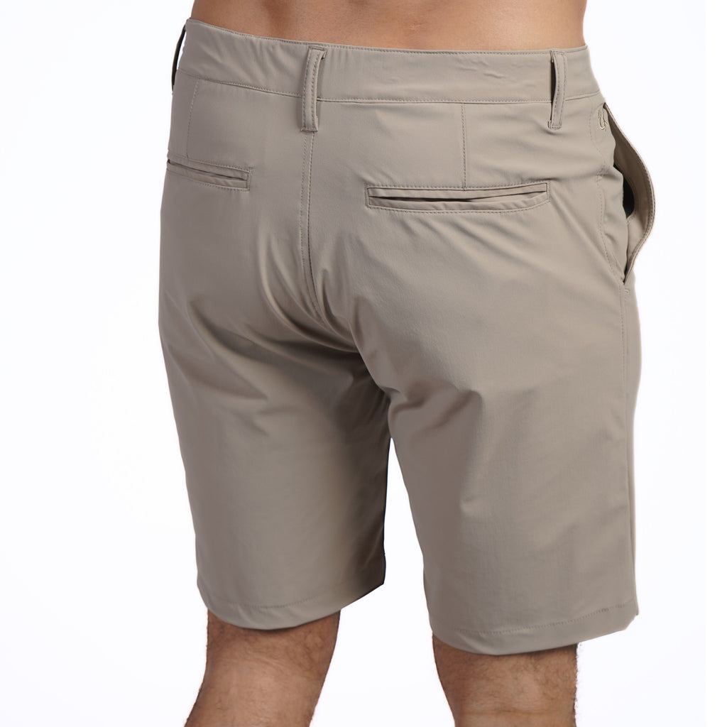 Fairway Performance Shorts - Beige Shorts Eight-X