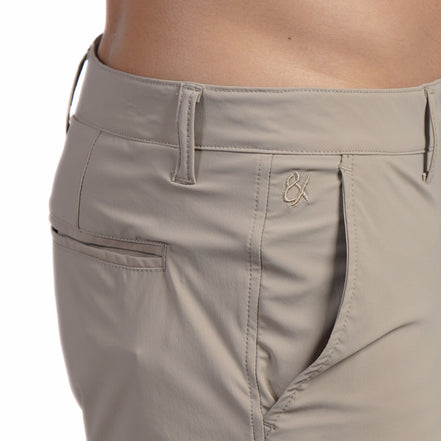 Fairway Performance Shorts - Beige Shorts Eight-X