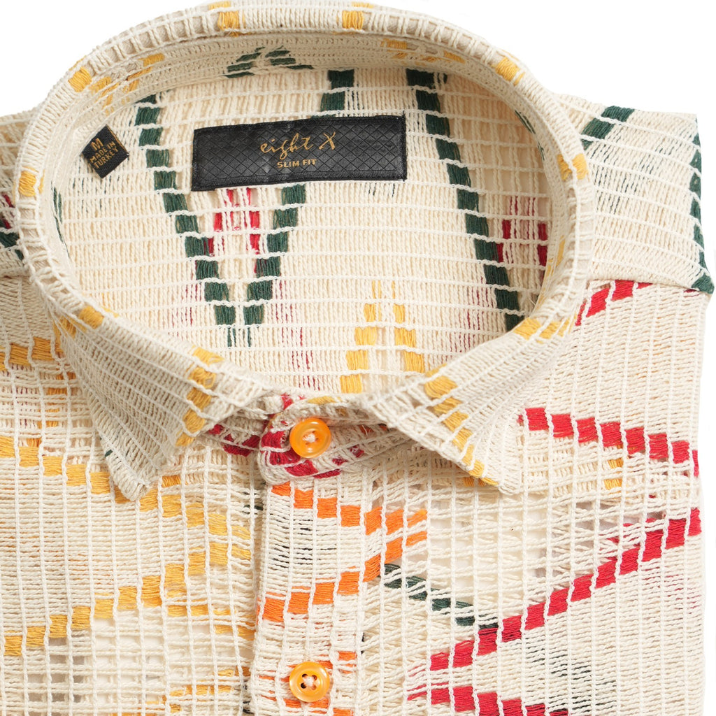 Stitch Glitch Button Down Shirt Button Down Shirts Eight-X