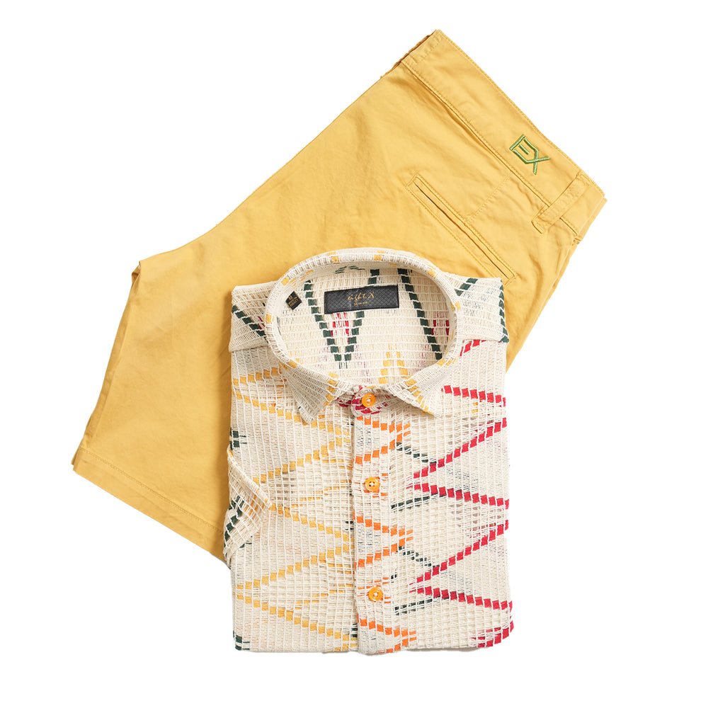 Stitch Glitch Button Down Shirt Button Down Shirts Eight-X