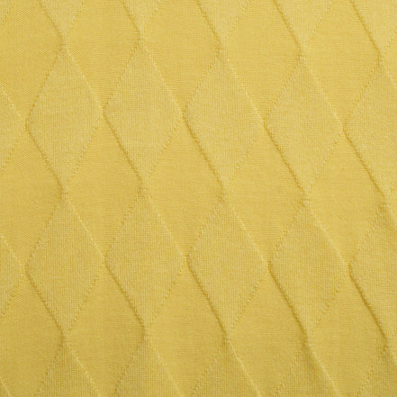 Argyle Solid Knit Polo - Yellow Polos Eight-X