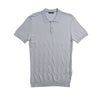 Argyle Solid Knit Polo - Light Blue Polos Eight-X
