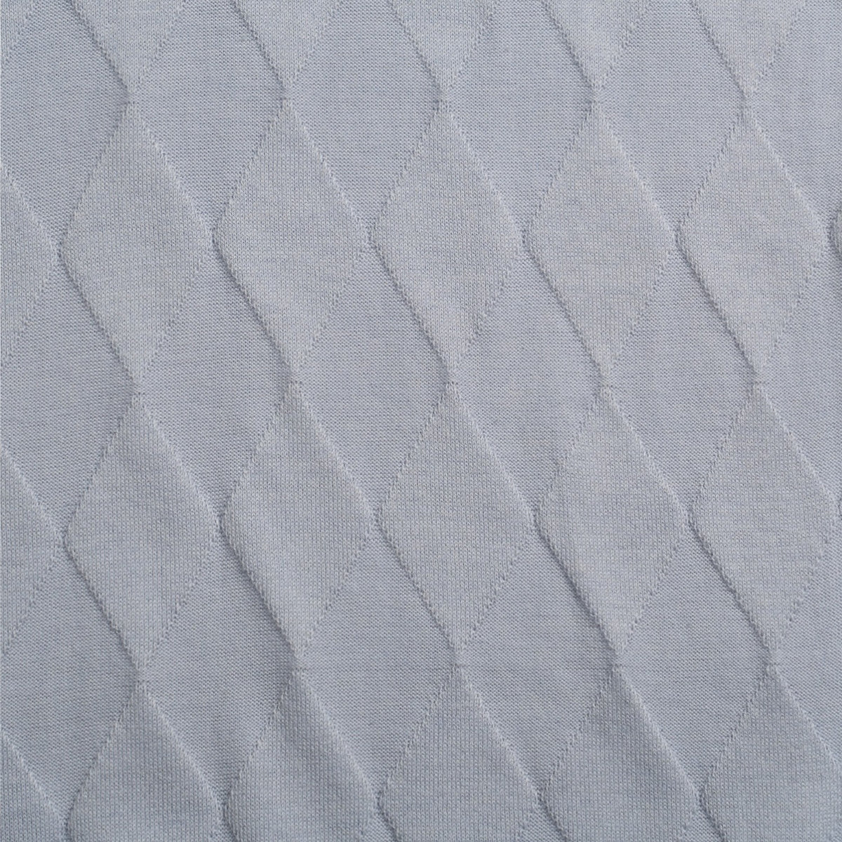 Argyle Solid Knit Polo - Light Blue Polos Eight-X