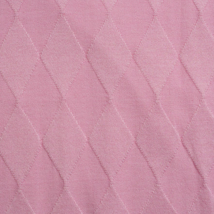 Argyle Solid Knit Polo - Pink Polos Eight-X