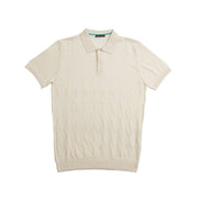 Argyle Knit Polo - Beige Polos Eight-X