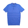 Argyle Knit Polo - Royal Blue Polos Eight-X