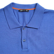 Argyle Knit Polo - Royal Blue Polos Eight-X
