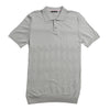 Argyle Knit Polo - Grey Polos Eight-X
