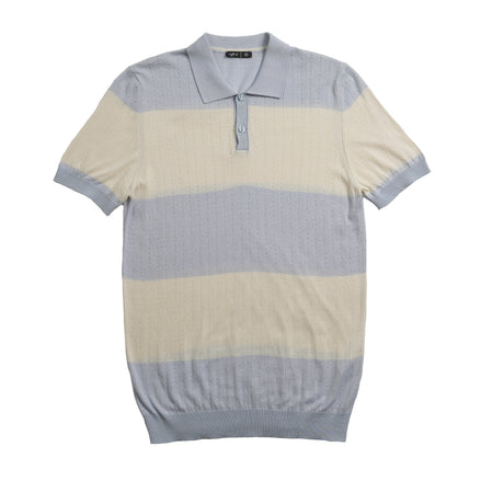 Gondola Knit Polo - Light Blue Polos Eight-X