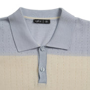Gondola Knit Polo - Light Blue Polos Eight-X