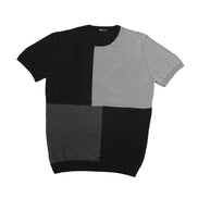 Mondrian Knit Shirt - Shades of Grey Polos Eight-X