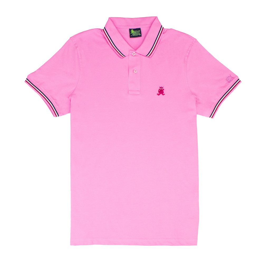 Corsica FROG Slim Fit Polo - Pink Shirts Eight-X