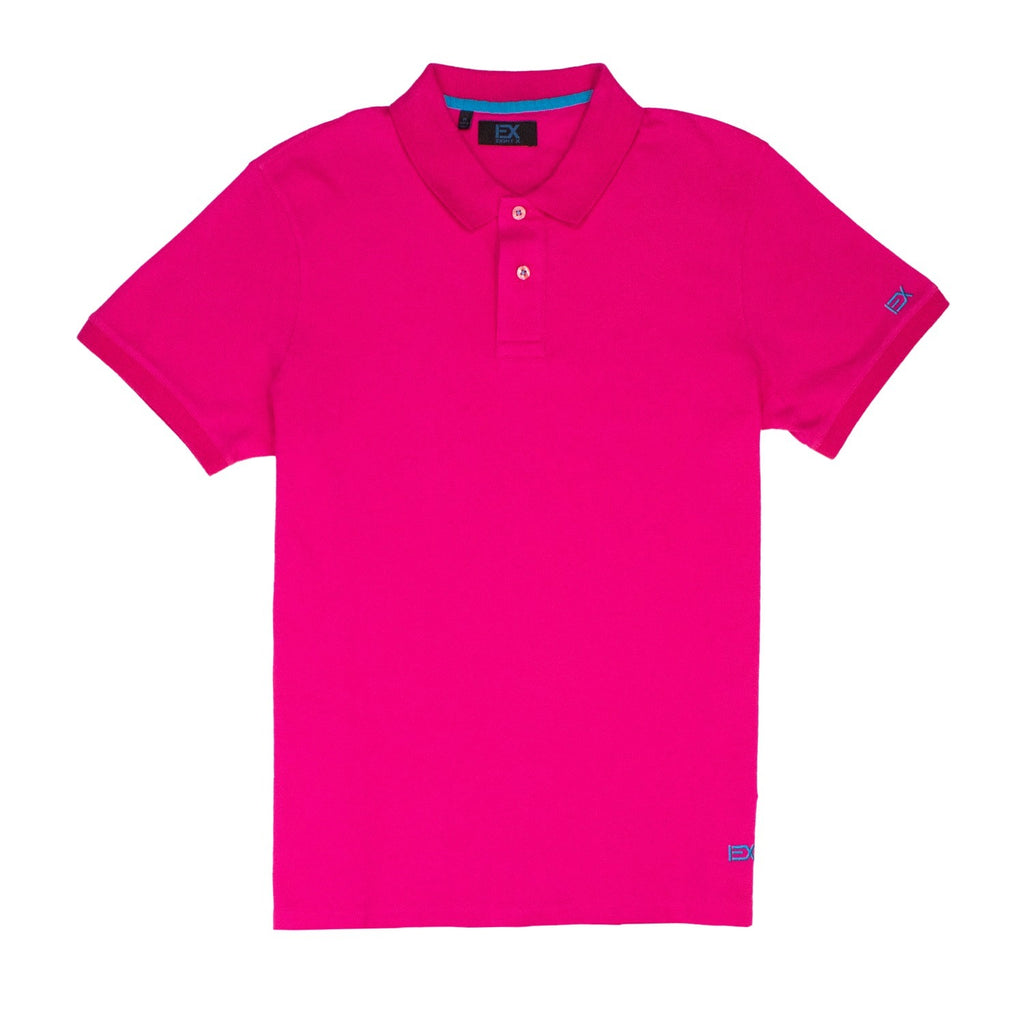 Fuchsia Polo with EX Logo Shirts Eight-X