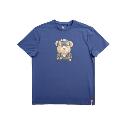 Squadron 8X Bear Graphic T-Shirt - Navy Eight-X BLUE S