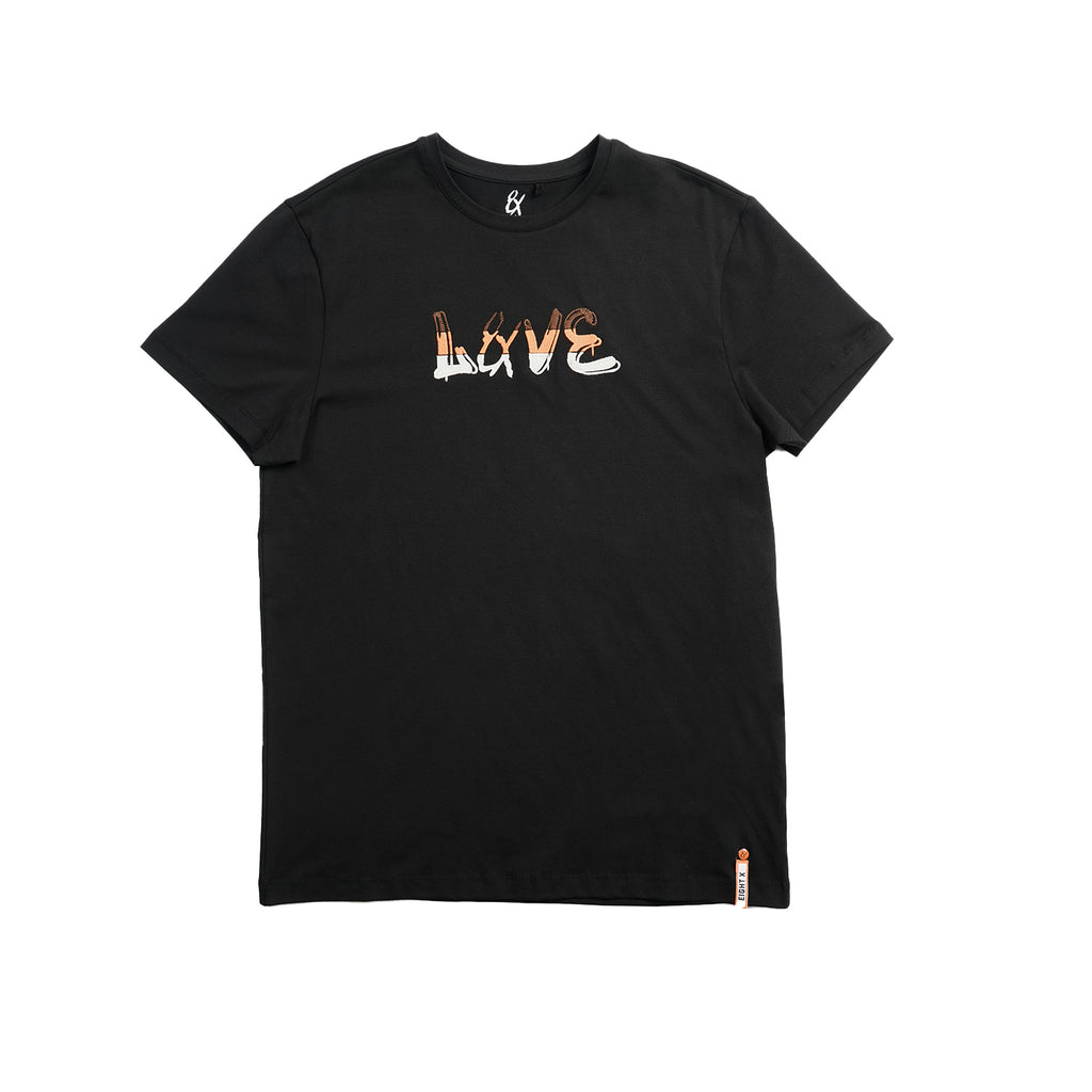 Signature Love Graphic T-Shirt - Black Eight-X BLACK S