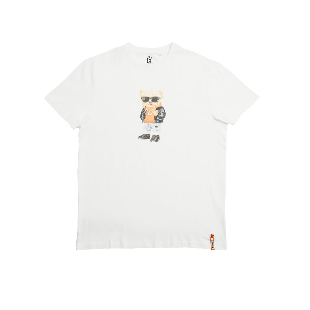 SoCal Icon Bear Graphic T-Shirt - White Eight-X WHITE S