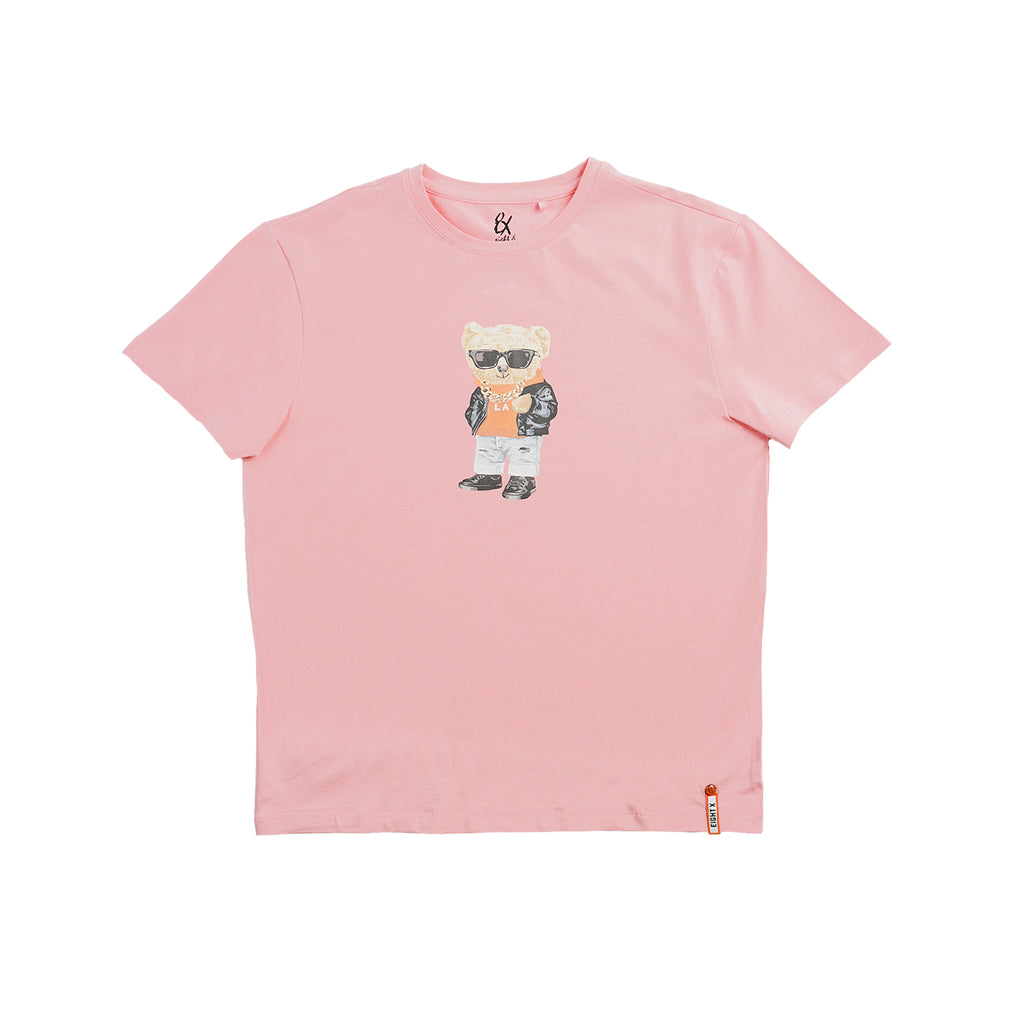 SoCal Icon Bear Graphic T-Shirt - Pink Eight-X PINK S
