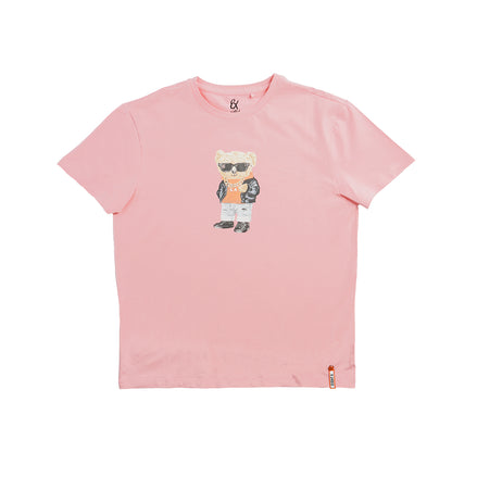 SoCal Icon Bear Graphic T-Shirt - Pink Eight-X PINK S
