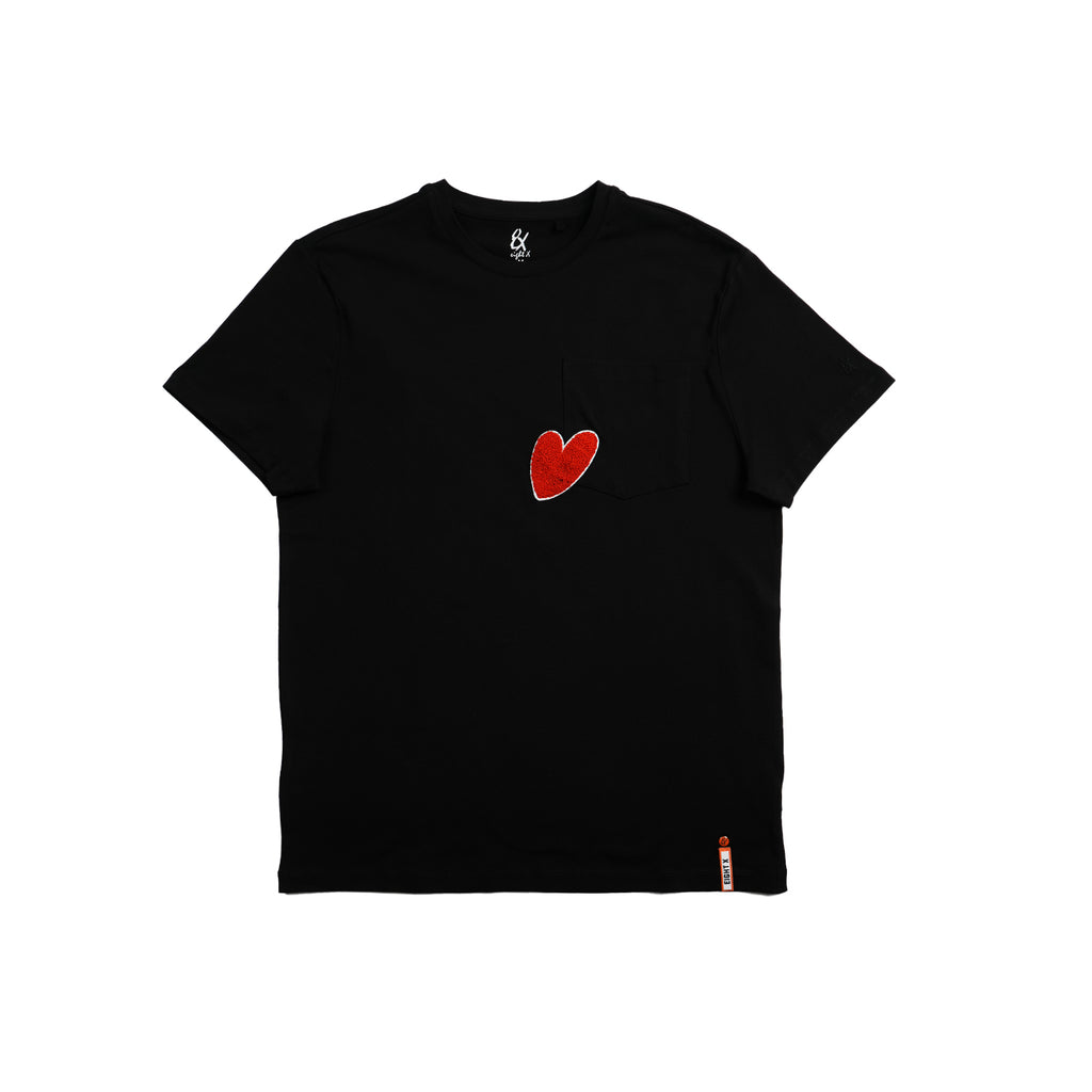 Held Close Graphic T-Shirt - Black Eight-X BLACK S